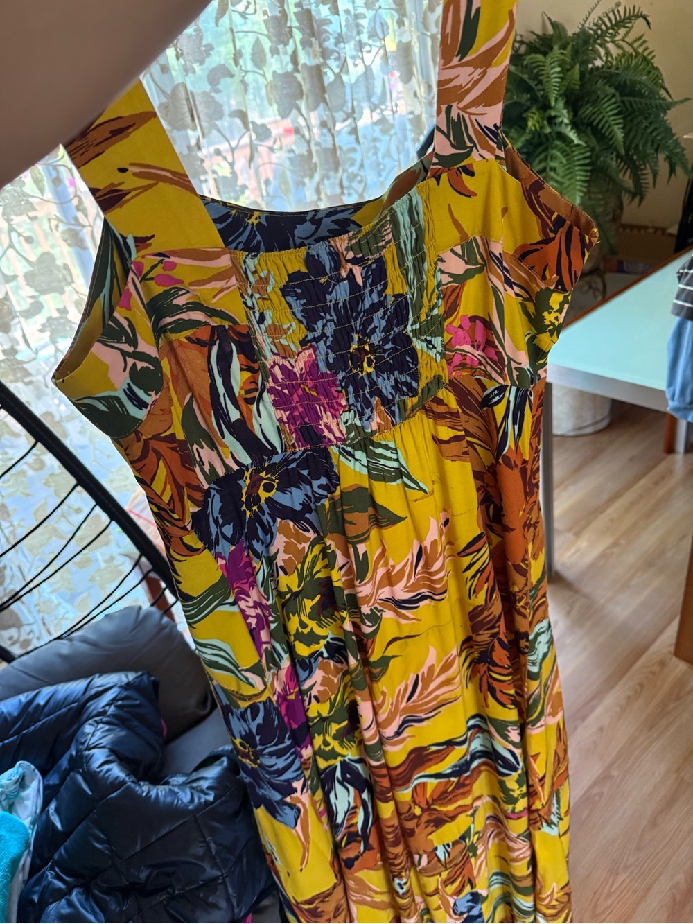 Vince Camuto Floral Midi Dress Size L - Picture 3 of 10